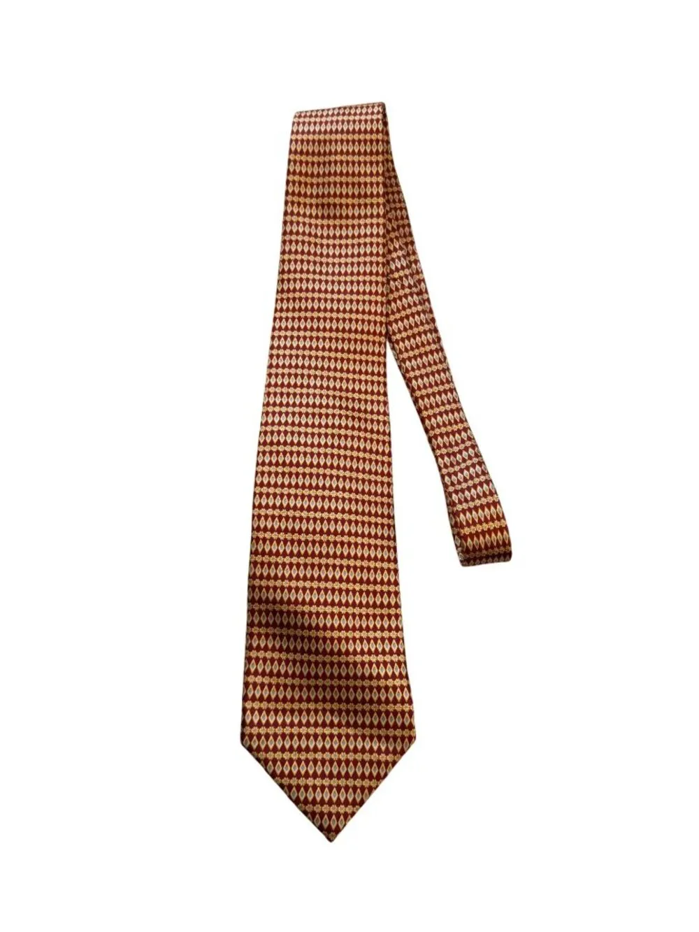 BURBERRYS Men's Vintage Yellow Red Neck Tie